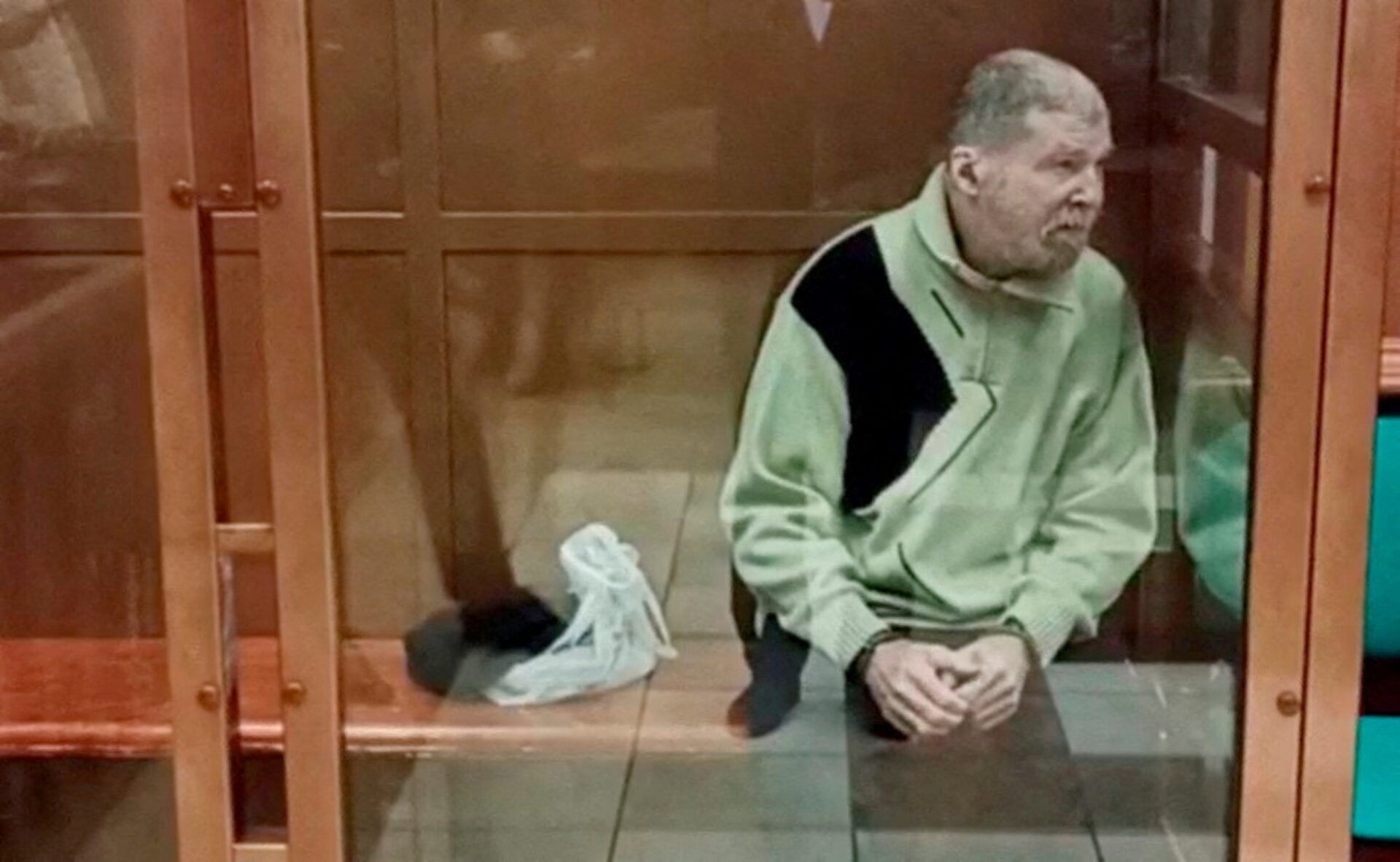 Стивен Хаббард в зале суда в Москве, 7 октября 2024 года. Кадр с видеозаписи