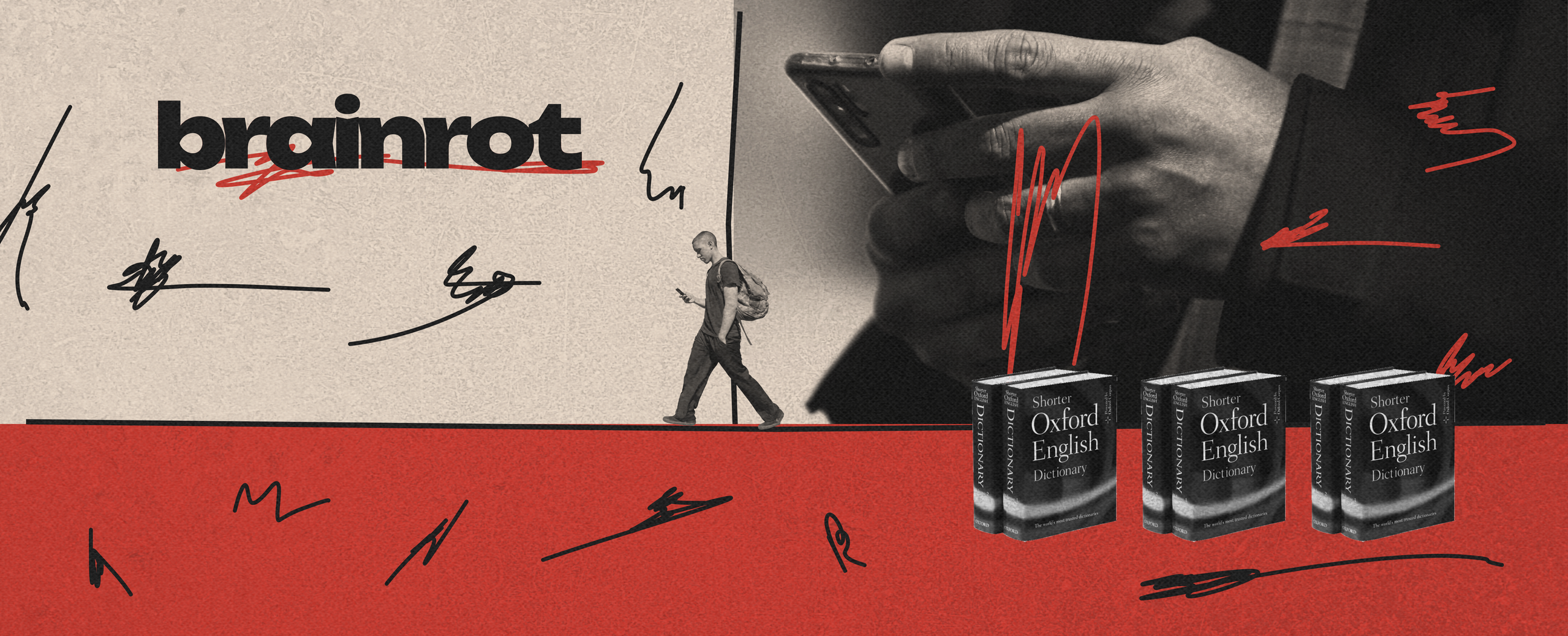 Изображение-Слово года — brainrot. Авторка DOXA по себе знает, как от контента «гниет» мозг